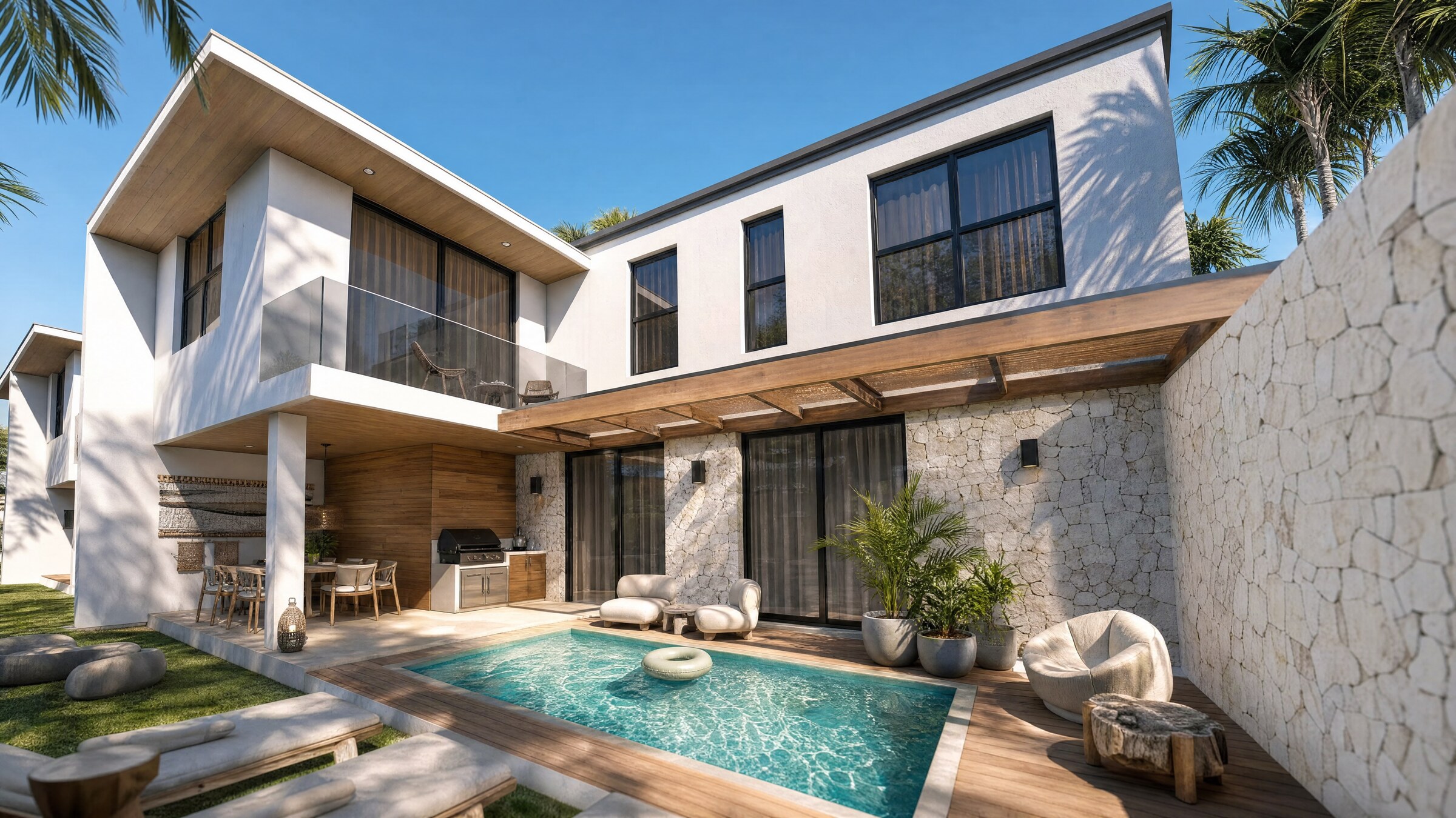 Private pool residence